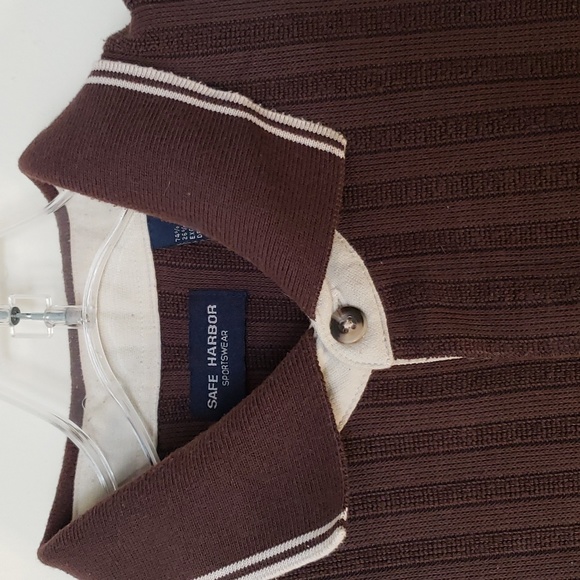 Mens 3 Button Collar Sportswear Sweater - Picture 2 of 7